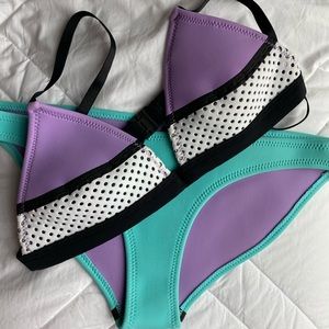 [triangl] 🌈 colorful neoprene bikini